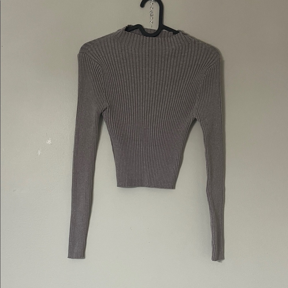 SHEIN  Ribbed Turtleneck Sweater